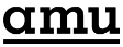amu株式会社のロゴ