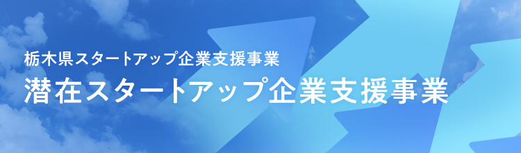 栃木県スタートアップ企業支援事業 | 潜在スタートアップ企業支援事業